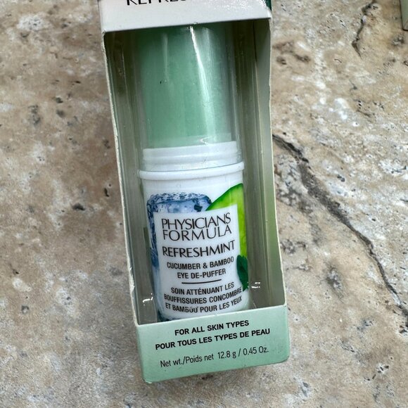 Lot Of 3 Physicians Formula Refreshmint Cucumber & Bamboo Eye De-Puffer, PF10567 - Picture 5 of 8
